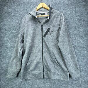 Spyder Jacket Mens Extra Large Gray Full Zip‎ Performance Active Outdoor Hiking